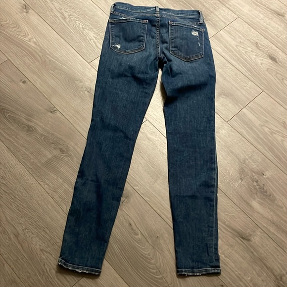 Frame Denim  Le Skinny de Jeanne ripped mid Wash jeans . - Picture 5 of 8